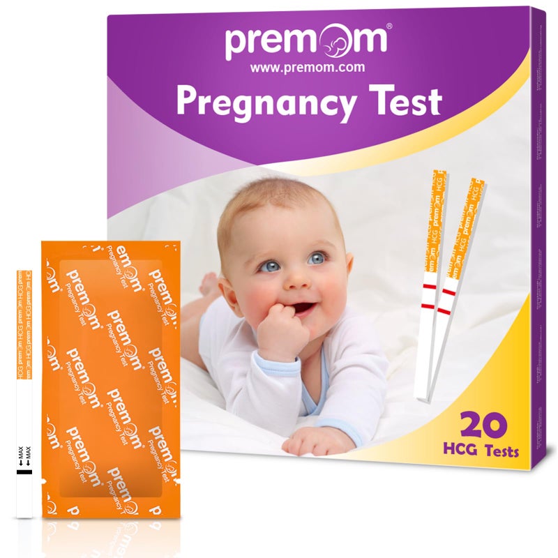 Premom Early Detection Pregnancy Test: 20 Pregnancy Test Strips 10mIU/ml Sensitive Ultra Early Home Fertility Test, Powered by Premom Ovulation Predictor
